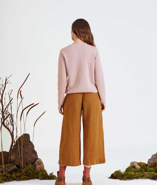 The Herd Sweater Reversible - Biscotti And Rose Dust