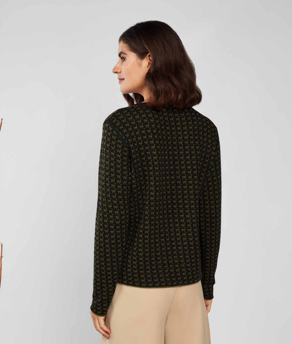 The Herd Sweater Reversible - Chive Green