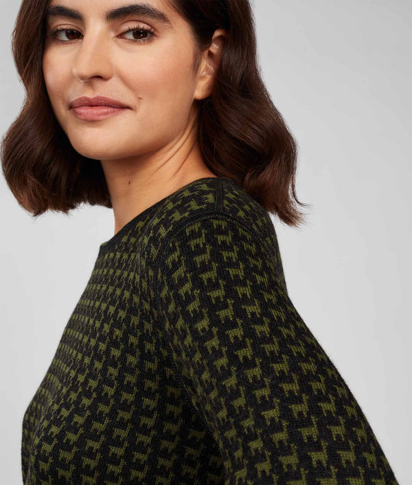 The Herd Sweater Reversible - Chive Green