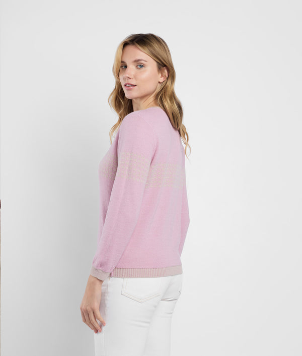 Going Places Reversibles Sweater pink and nude