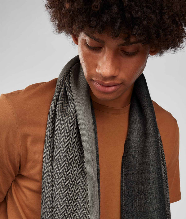 Sarga Espigas Double Face Scarf