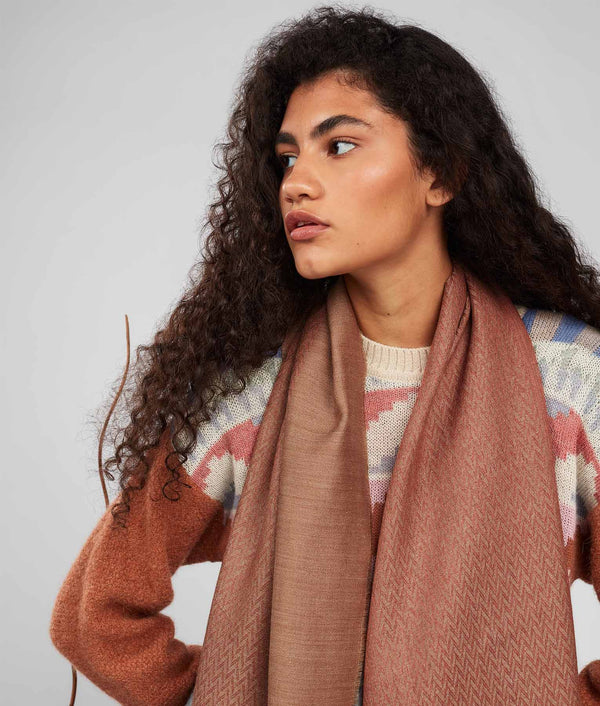 Sarga Espigas Double Face Scarf - Tandoori Spices And Cinnamon Apple