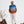 Mediated Mens Sweater - Dazzling Blue And Redwood