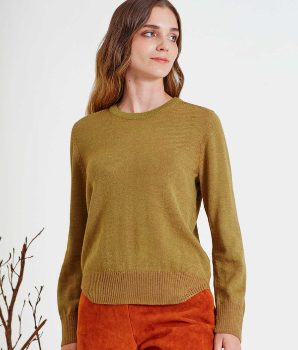 Reversible Year Round Sweater - Olivenite And Redwood