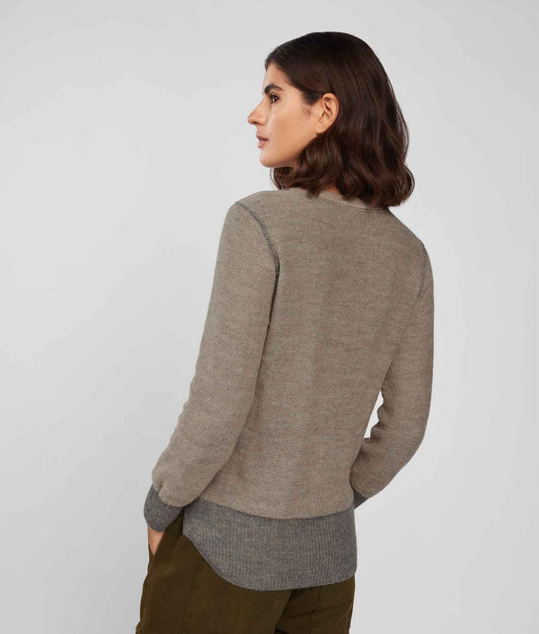 Reversible Year Round Sweater - Cobblestone