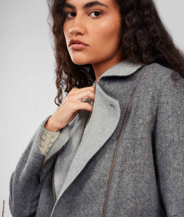 Zipped Front Jacket - Monsoon Mist And Storm Front