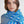Rising Double Face Scarf - Dynamic Blue And Antique White