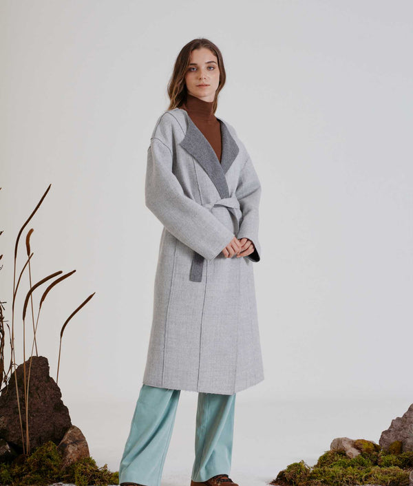 Belted Eased Reversible Coat