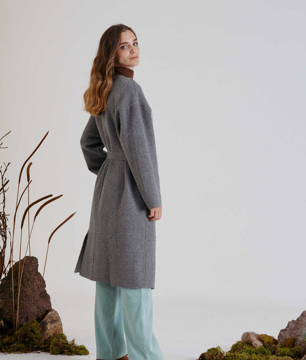 Belted Eased Reversible Coat