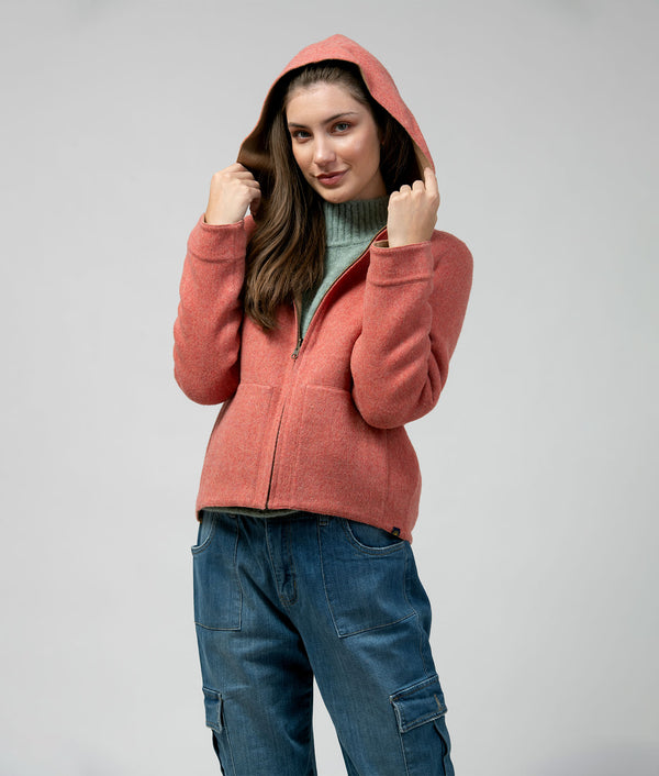 Reversible Women Hooded Jacket