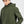 Hooded Reversible Jacket - olive branch and heather black