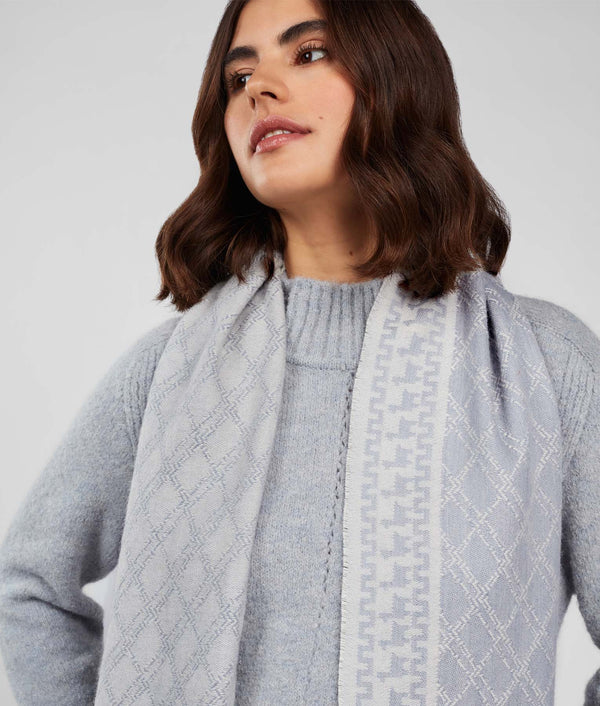 Gandom Scarf - Daydream Blue And Site White