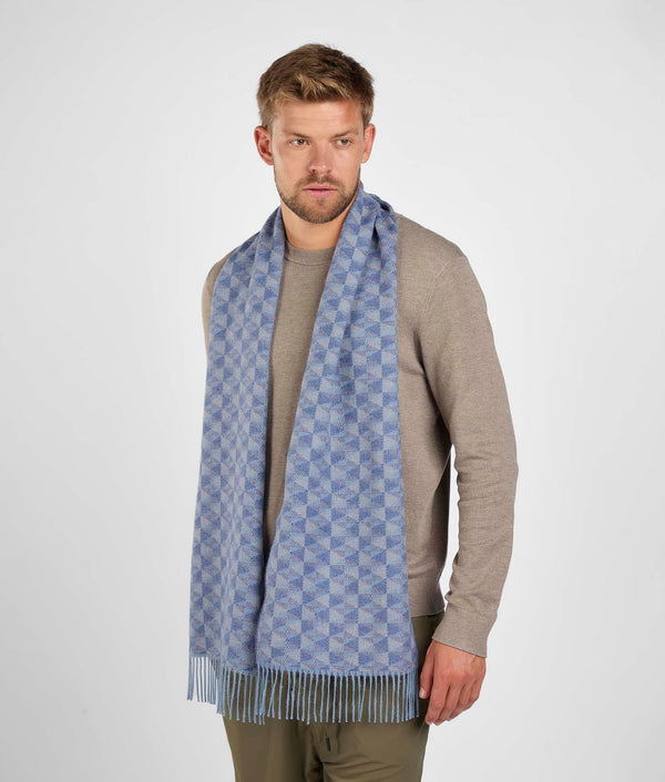 One sided scarf - marina & ballad blue