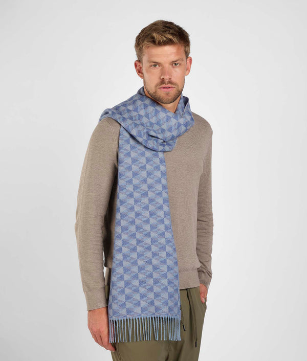 One sided scarf - marina & ballad blue