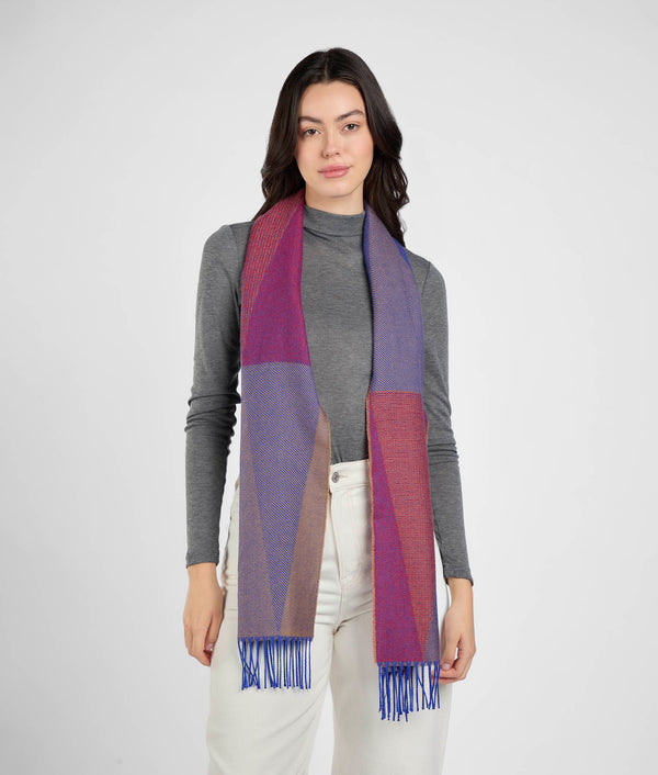 Made of angles scarf - mauve orchid