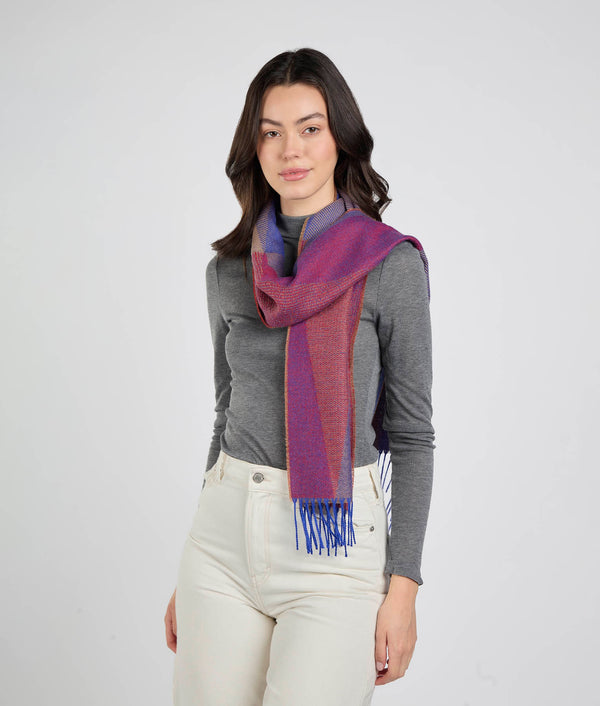 Made of angles scarf - mauve orchid