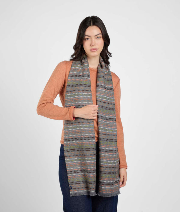 Gems scarf - silver gray