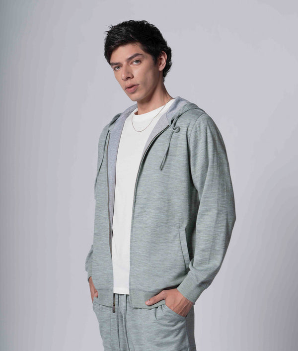 Double Faced Zip Cardigan