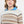 Her Yoke Jacquard O Neck Sweater - Smoke Gray And Artic Wolf