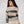 Eyelet Details Jacquard Sweater - Frappe And Deep Caverns