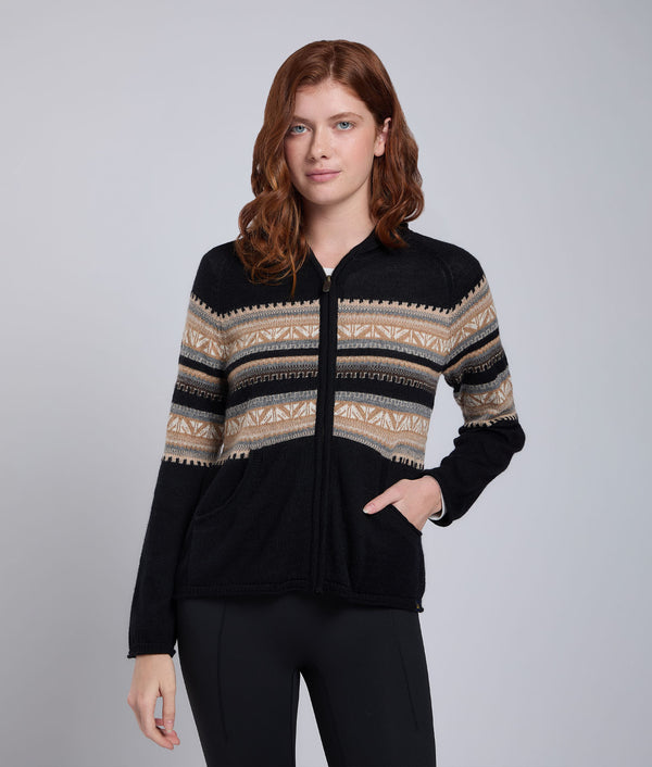 Her Jac & Hood Cardigan With Patch Pockets