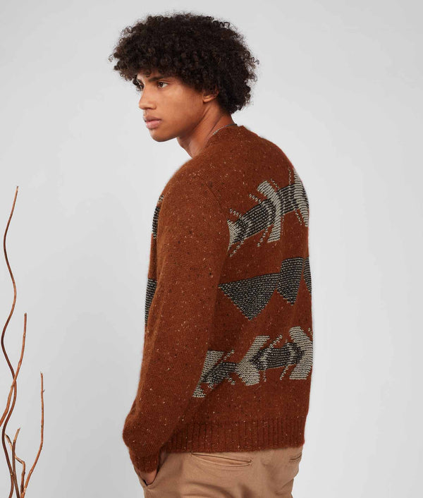 Basic Icons Cardigan - Cabernet And Meteorite