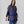 Gala Cape - Royal Blue And Elephant Skin
