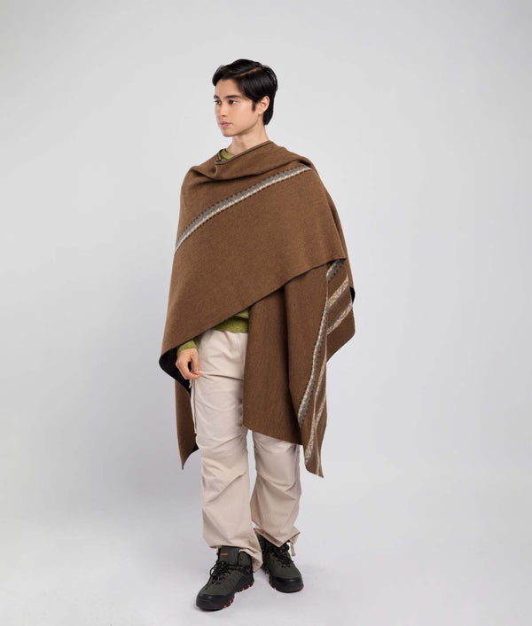 The Journey Cape Reversible - Downtown Brown And Meteorite