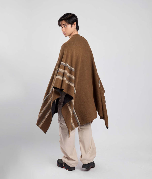The Journey Cape Reversible - Downtown Brown And Meteorite
