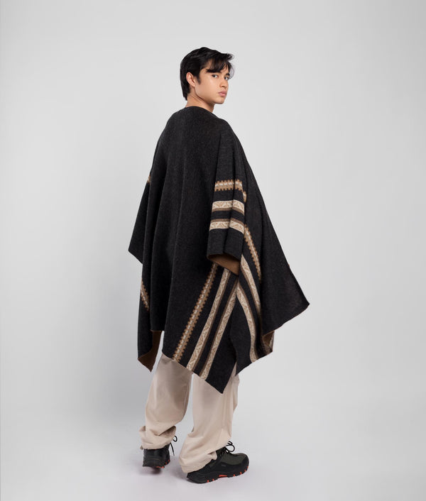 The Journey Cape Reversible - Downtown Brown And Meteorite