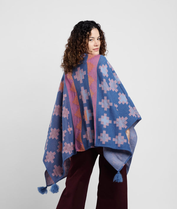 Cross View Jacquard Cape