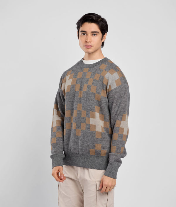 Cross Jacquard Sweater