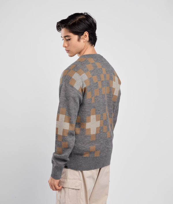 Cross Jacquard Sweater