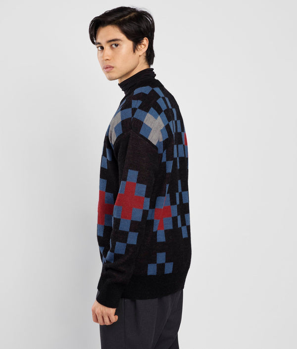 Cross Jacquard Sweater