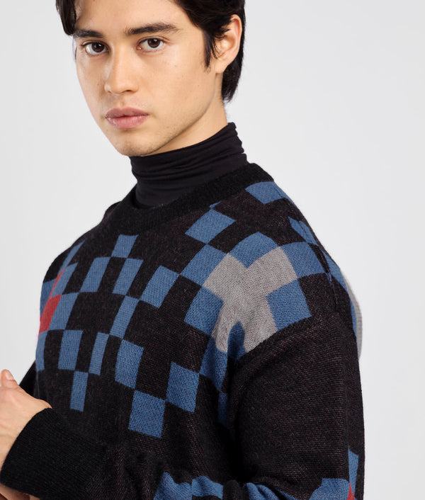 Cross Jacquard Sweater