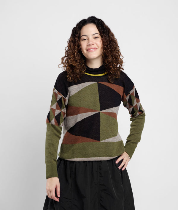 Geoelement Jacquard Sweater