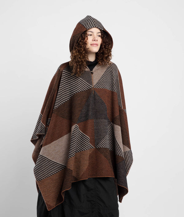 Simply Geo Hooded Poncho