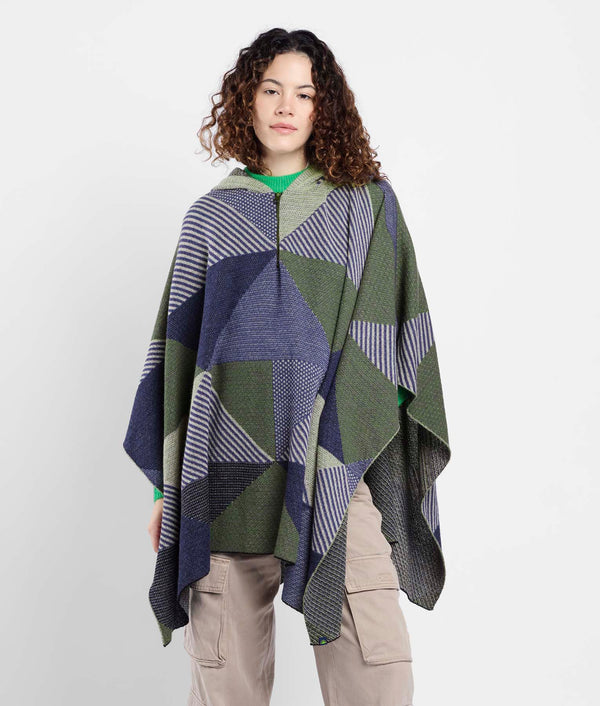 Simply Geo Hooded Poncho