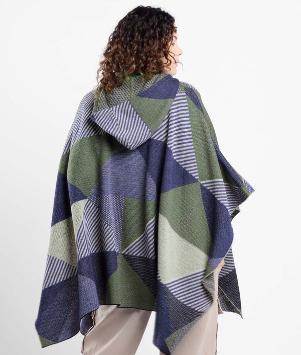 Simply Geo Hooded Poncho