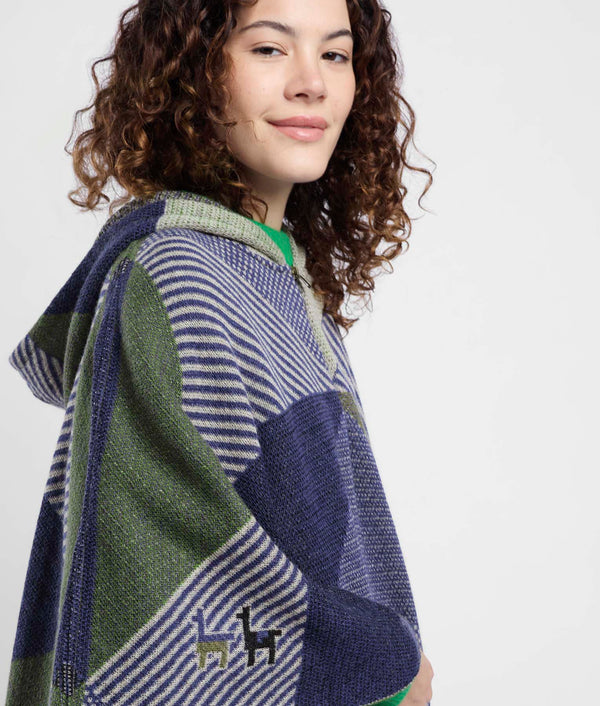 Simply Geo Hooded Poncho