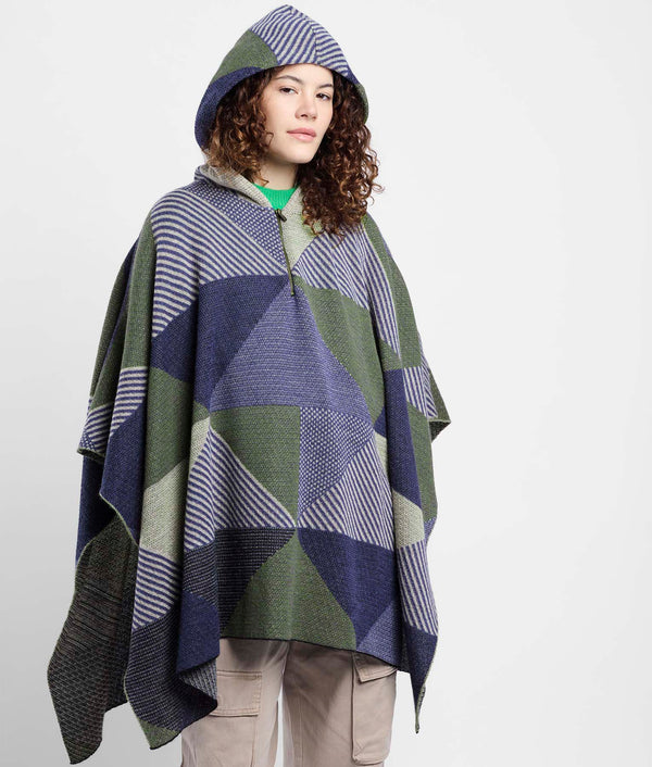 Simply Geo Hooded Poncho