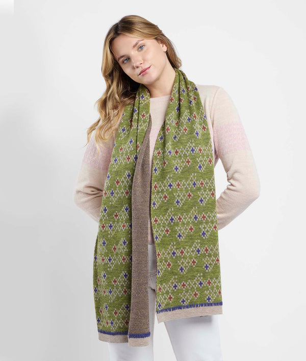 Cross View Jacquard Scarf