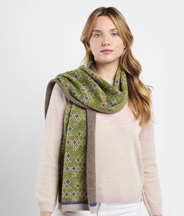 Cross View Jacquard Scarf
