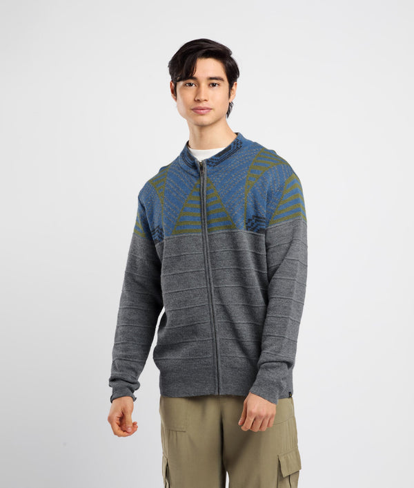 Active Jacquard Cardigan
