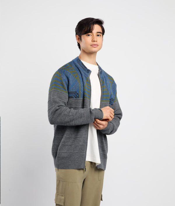 Active Jacquard Cardigan