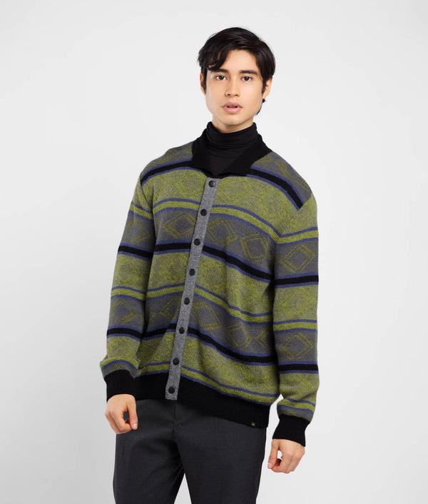 Yale Jacquard Cardigan