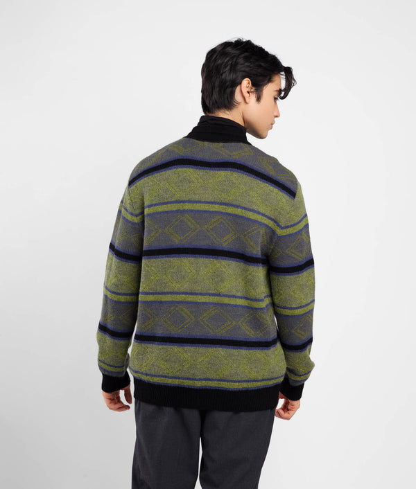 Yale Jacquard Cardigan