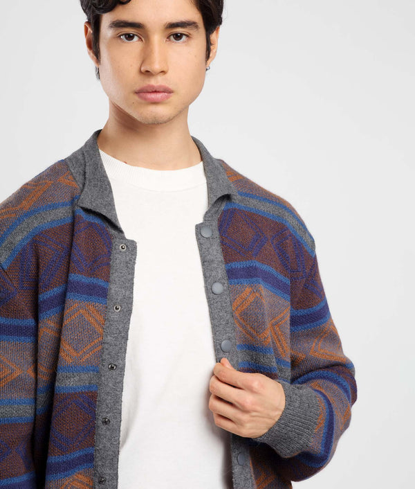 Yale Jacquard Cardigan