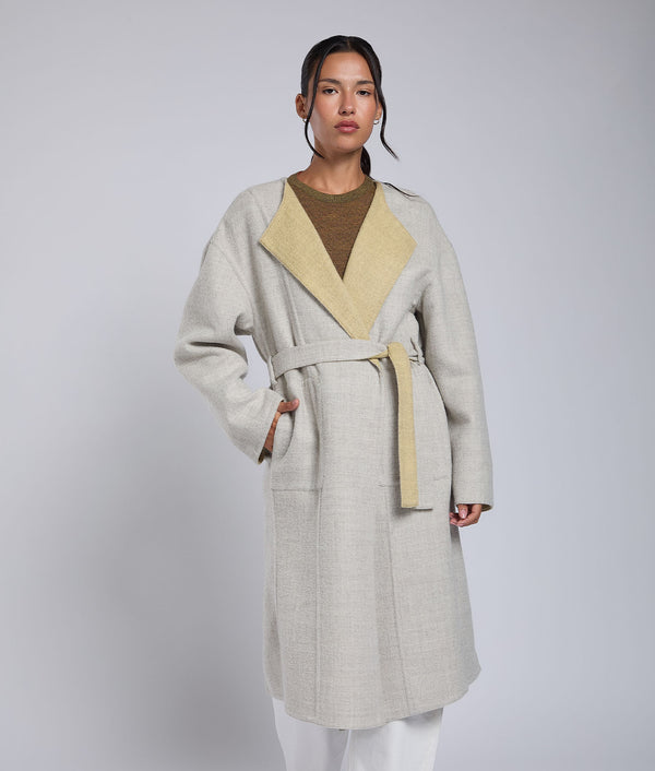 Reversible   Belted Eased Coat