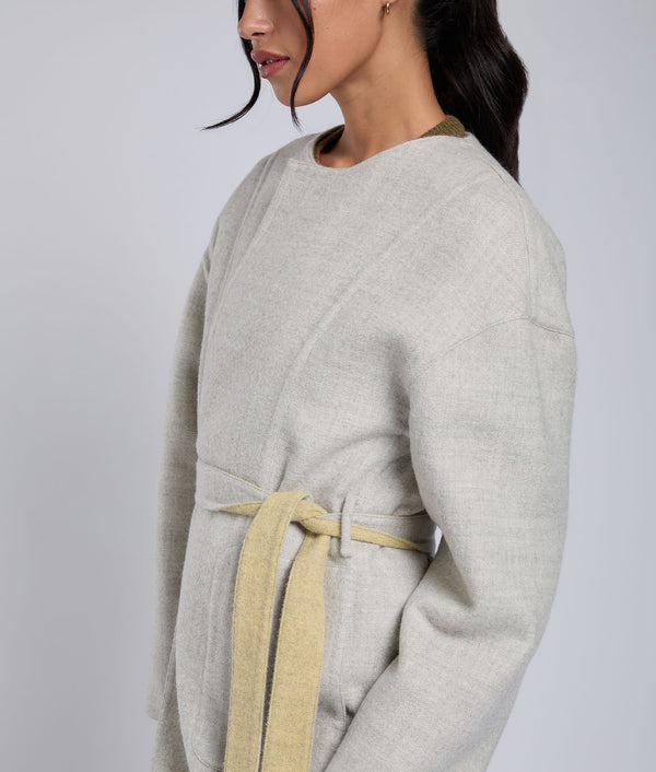Reversible   Belted Eased Coat